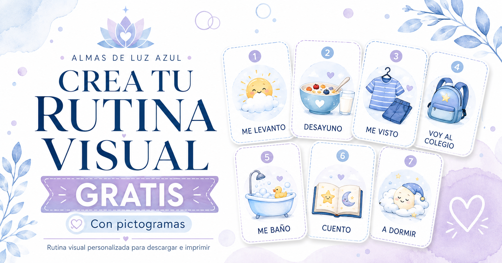Crear rutina visual con pictogramas gratis